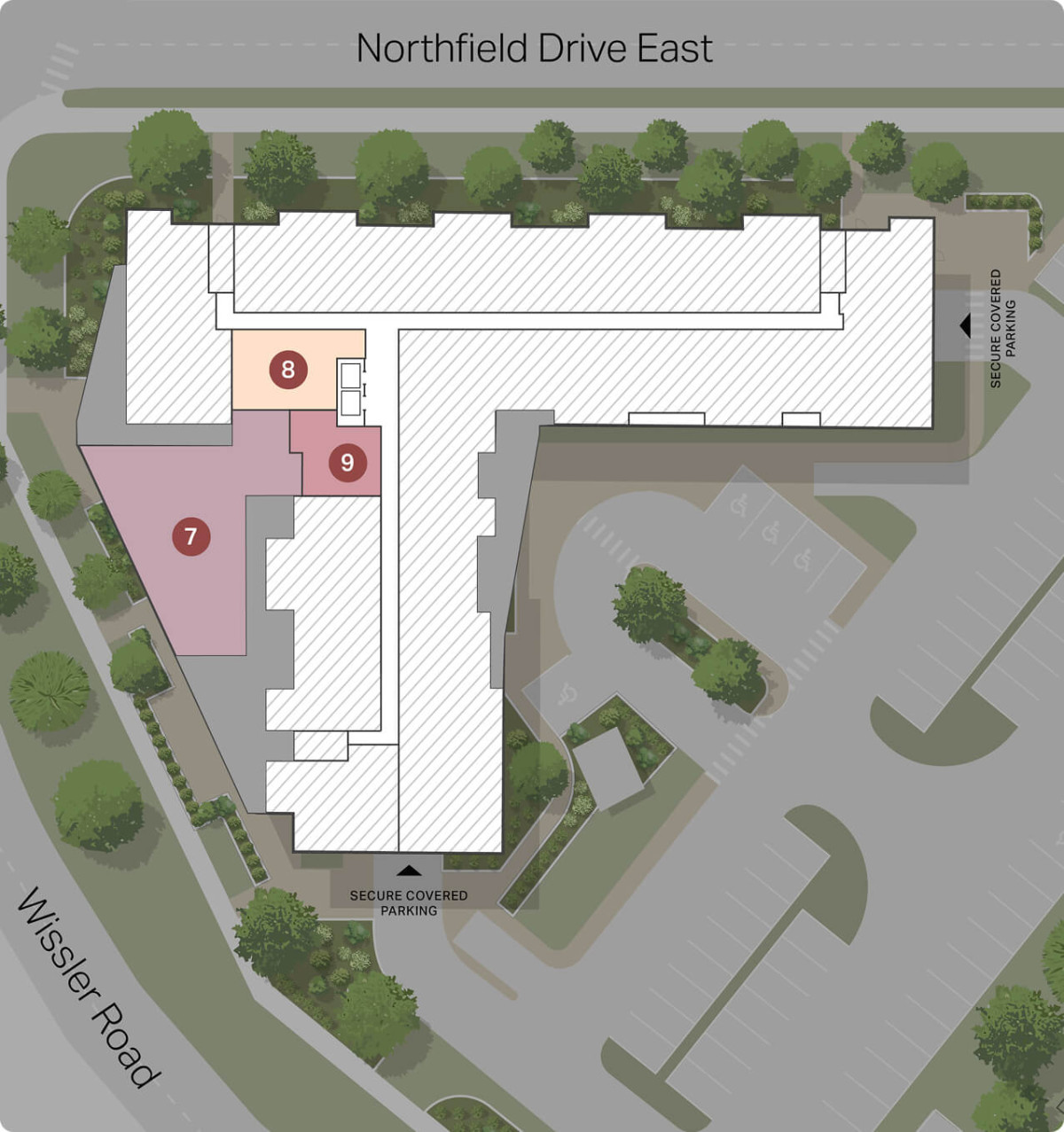 Brightwood level 2 amenity location map